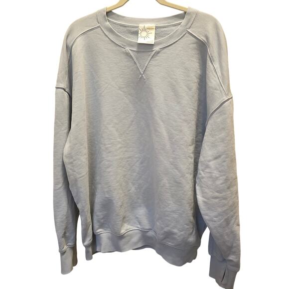 aerie Tops - Offline by Aerie Baby Blue Crew Neck Sweatshirt Size Large EUC